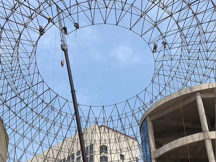 南岸网架螺栓球加工流程